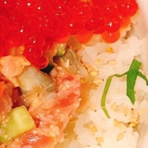 ネギトロいくら丼☆